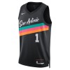 NBA San Antonio Spurs Trikot Victor Wembanyama Nike 2025-26 City Edition Schwarz Swingman - Herren